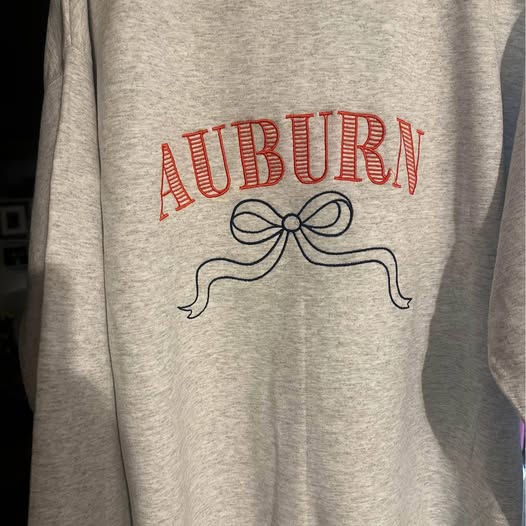 Ash Sweatshirt Auburn Sweatshirt with Coquette Bow