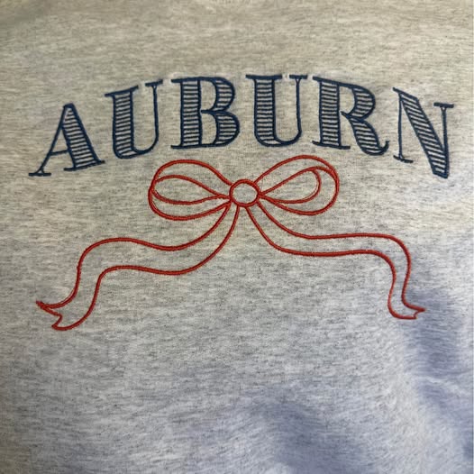 Ash Sweatshirt Auburn Sweatshirt with Coquette Bow