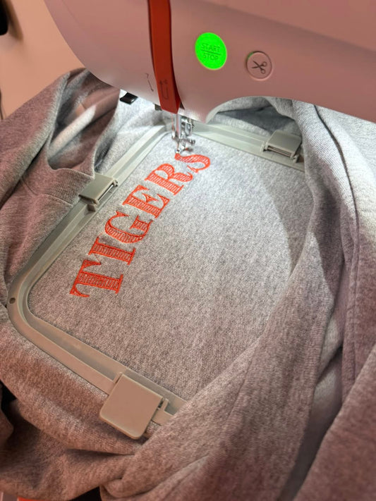 Ash Sweatshirt TIGERS with Coquette Bow